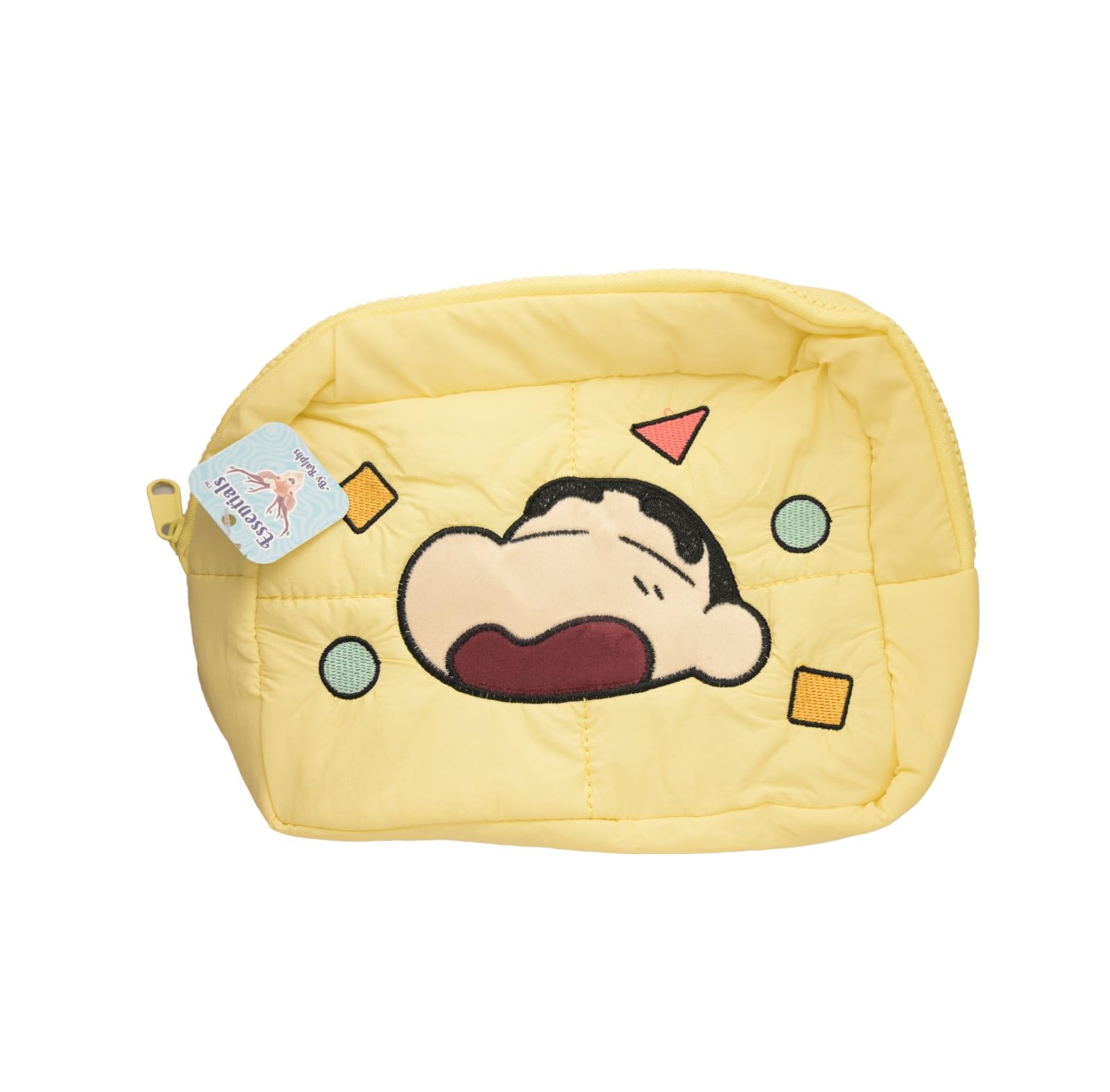 Essentials Vanity Pouch, Yellow, Quilted, Cartoon Character Theme-image-2