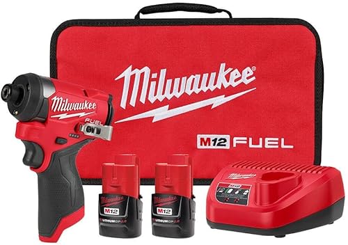 Milwaukee Electric - M12 Fuel. Kit de Destornillador de Impacto HEX de 1/4