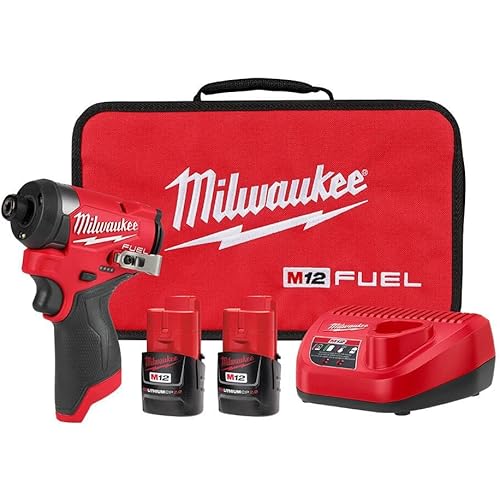 Milwaukee Electric - M12 Fuel. 1/4 HEX Impact Driver KIT