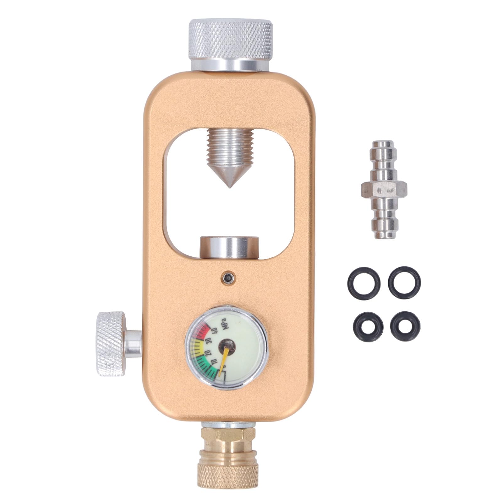 Hyuduo Aluminum Alloy DIN Valve Adapter, Wide Compatibility, Strong Pressure Resistance, User Friendly Design for Paintball