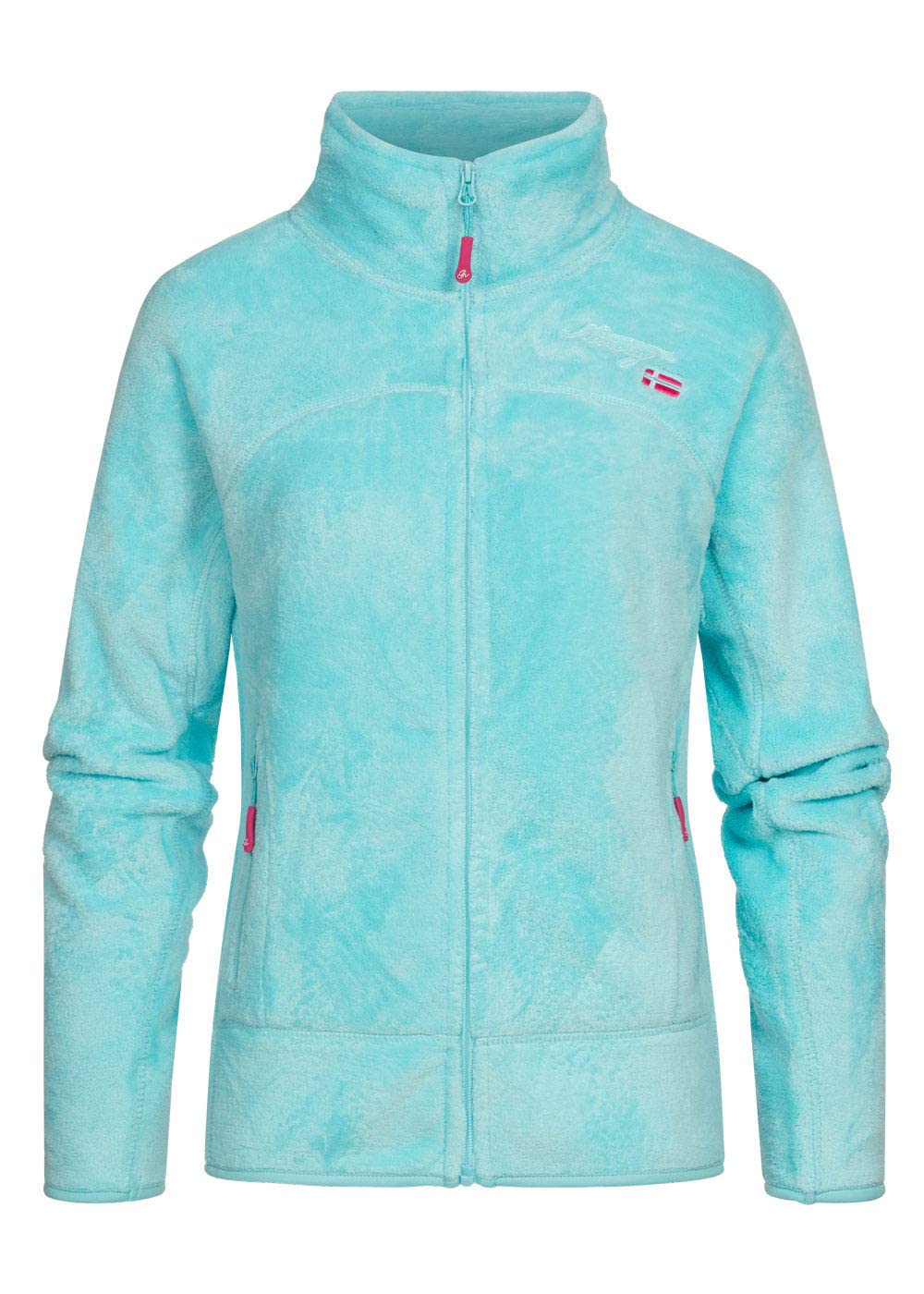 Geographical Norway UPALINE Lady - Polaire Chaude Douce Femme Confortable - Veste Hiver Chaud Femmes Doux - Sweat Epais Longues Manches - Pull Parfait Fourrure Confort