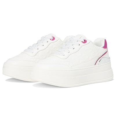 MICHAEL Michael Kors Kids Hayes (Little Kid/Big Kid) Girls Shoes White/Bright Wild Berry
