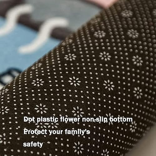 Miniatura 8 de Alfombra bohemia vintage para sala de estar, dormitorio, patrón de estampado de tigre, antideslizante, alfombra de pasillo de cocina, lavable,