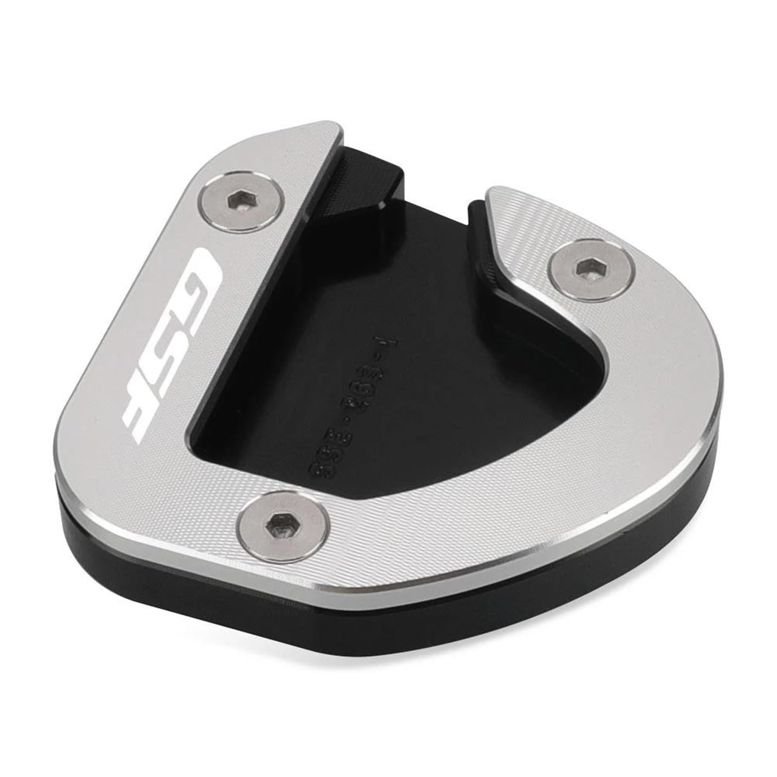 Vqldpx Silver Motorcycle Side Stand Pad Motorcycle Side Stand Pad For Suzuki Gsf650s Gsf 650S 650 S Bandit 2007-2012 Plate Kickstand Extension Pad Side Stand Puck(,X-3)
