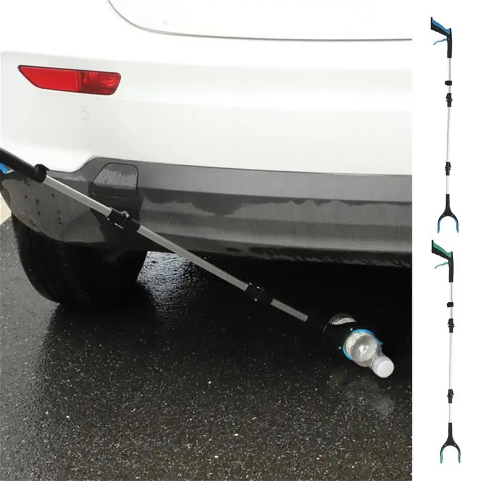 Reacher Grabber Tool, faltbare Pickup-Greifer for ältere Menschen, leichte, extra lange, handliche Müllklauen-Greifer, Pick-Up-Tools Für Zum Müllsammeln(Blue)