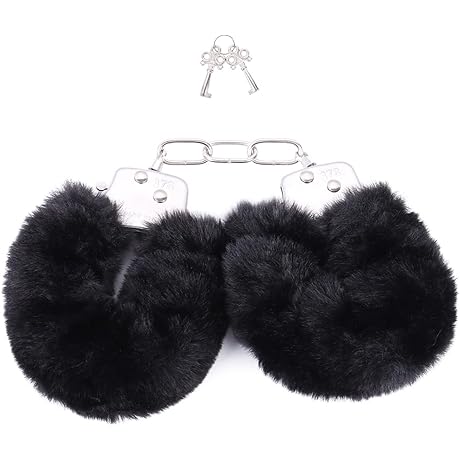 Fluffy Metal Handcuffs with 2 Keys
