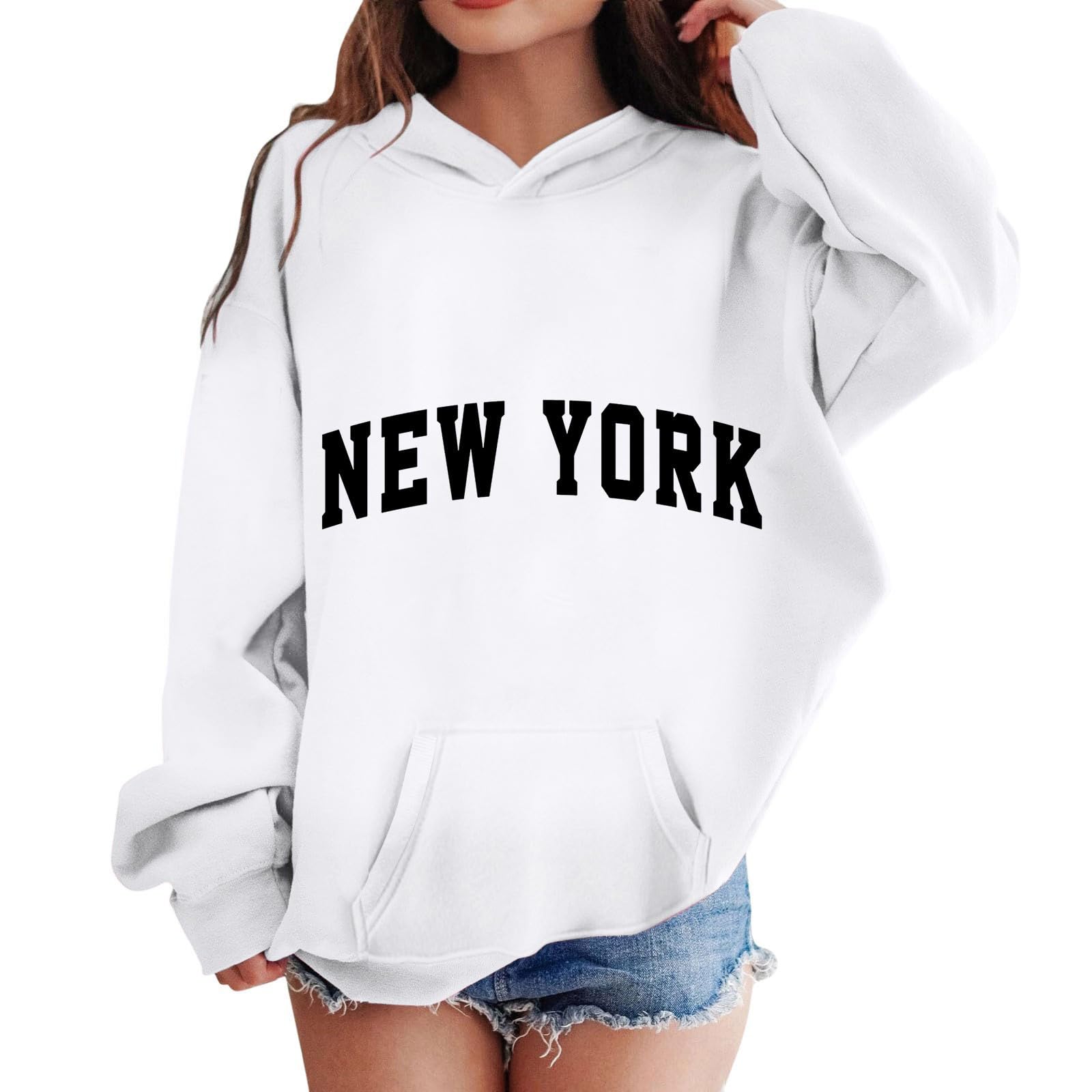 Pull à capuche graphique pour enfants chaud et doux contre le froid - 4