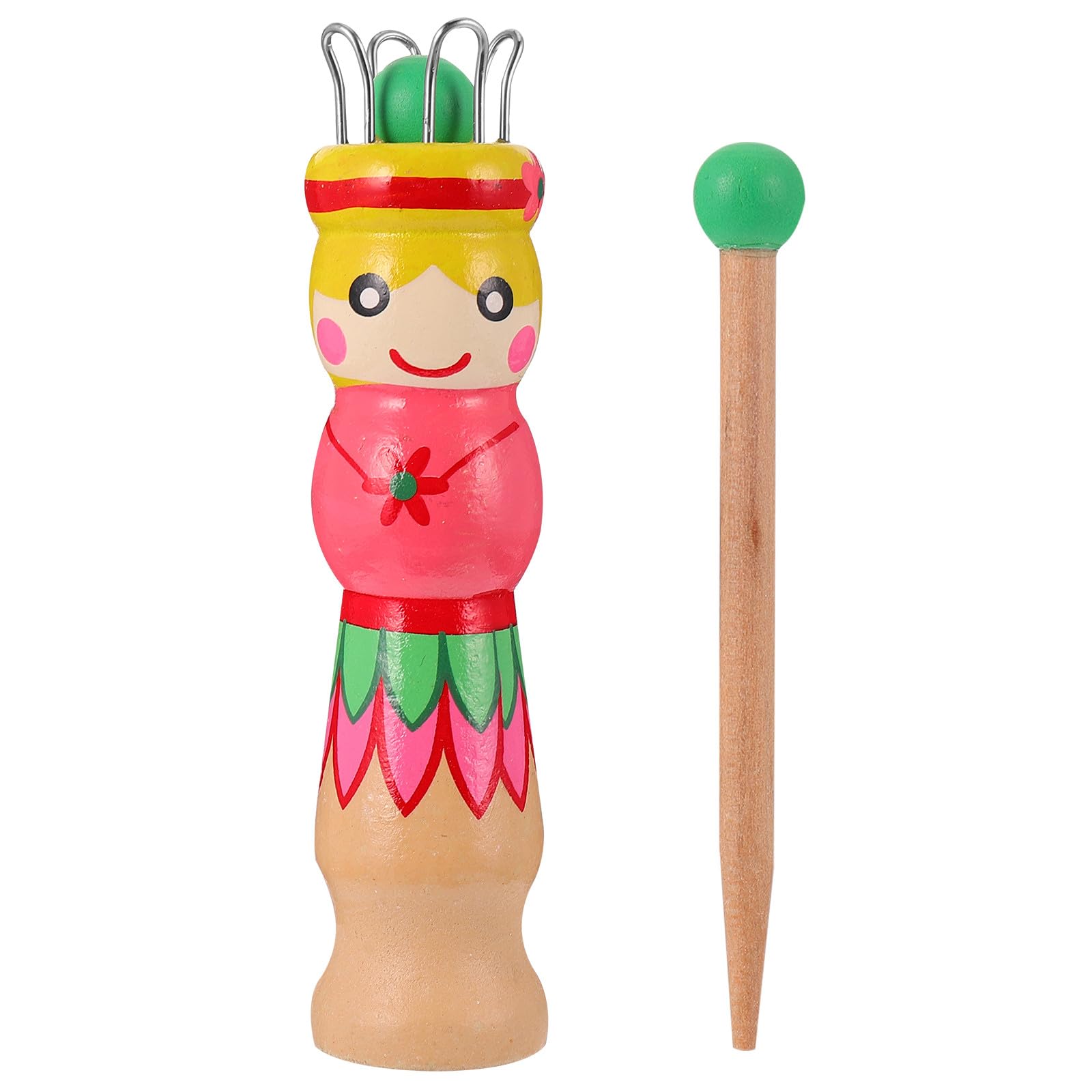 TOYANDONA French Knitting Doll Wooden Yarn Knitter with Needle DIY Knitting Toy Craft for Beginners Portable Wool Knit Tool for Braids Lanyards Gloves Strings Handmade Projects