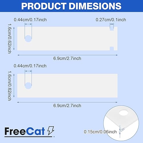 Miniatura 5 de WE1M333 Rodamiento de tambor de secadora Glide Slide de FreeCat, reemplaza WE1M504 PS755842 WE1M4811032671 AP3672582 WR17X11653 WR17X3093 WE1M1067,