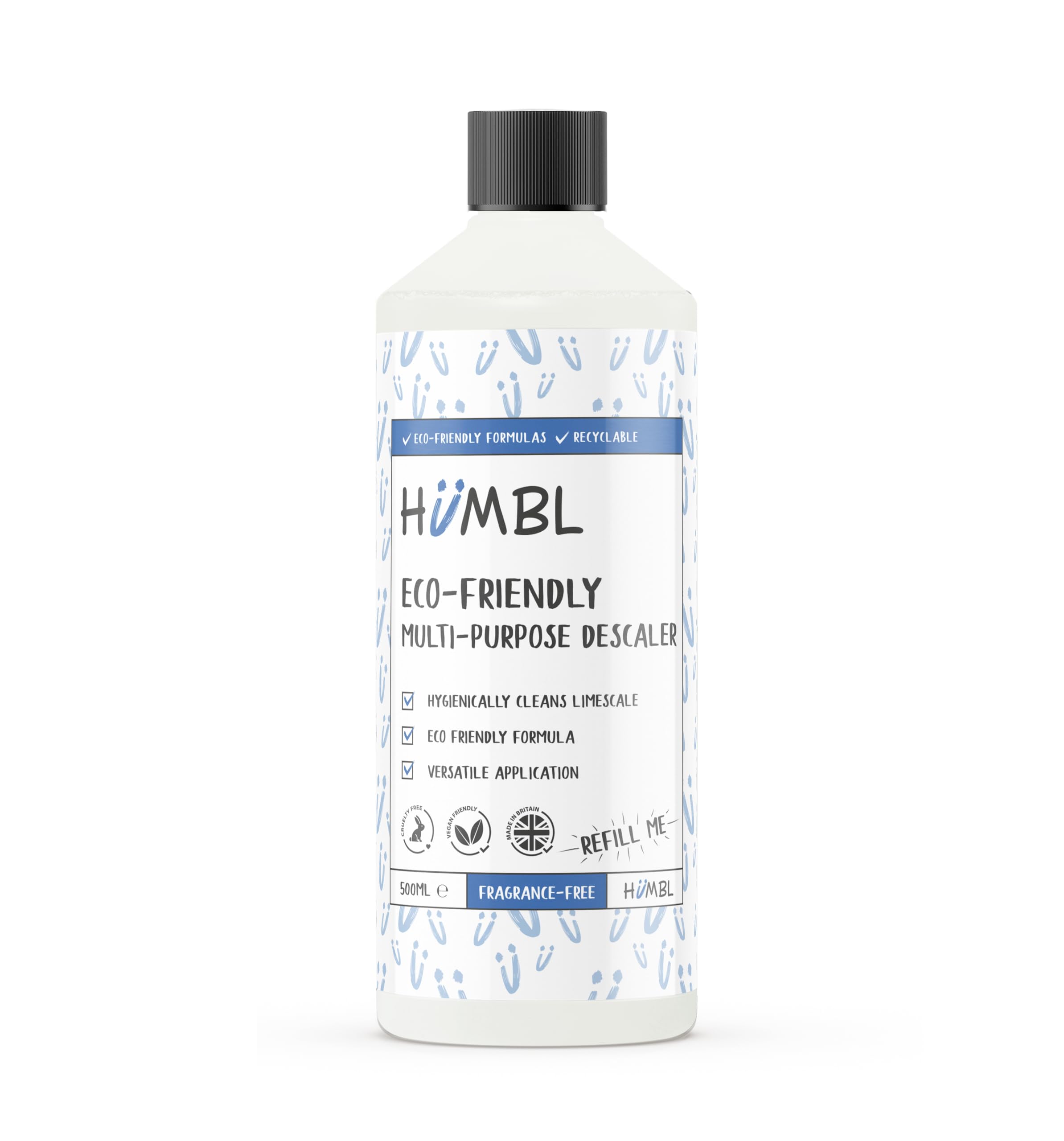 Humbl - Multi-Purpose Descaler - Eco Friendly Limescale Remover for Kettles, Irons, Coffee Machines, Taps & Shower Heads - 500ml