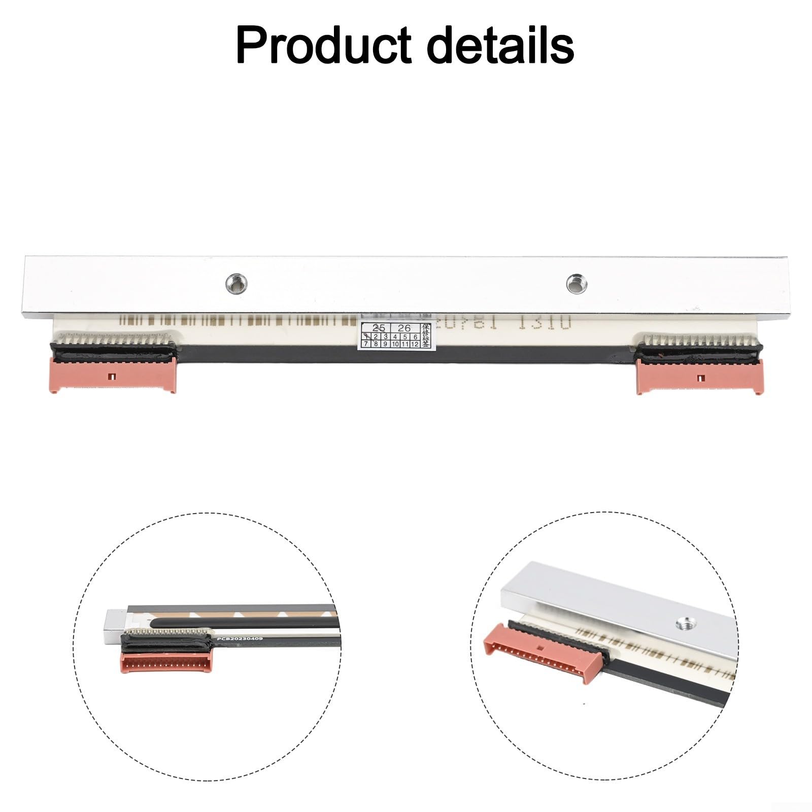 Testina di stampa per Zebra ZD420 ZD620 ZD621 203dpi P1080383-415 per testina di stampa termica per stampanti codici a barre ad alta precisione, dimensioni standard