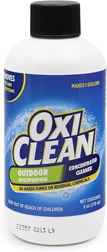 OxiClean Multiusos para exteriores listos para usar suministros de limpieza productos de limpieza limpiador para hormigón vinilo parrilla muebles de