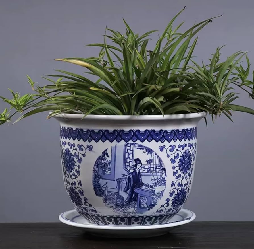 み*し様 乳白　青縁　スミ入れ鉢 木瓜鉢 | 深山食器店