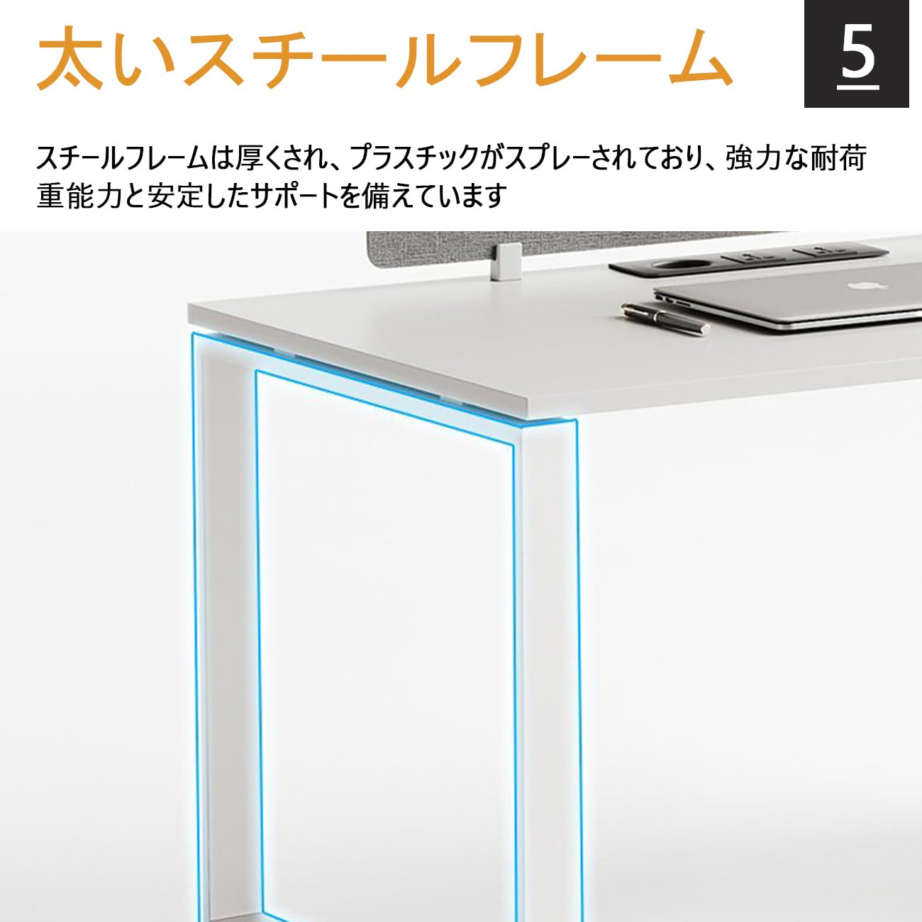 Amazon | オフィステーブル 会議机 2-4-6人用 法人様向け カグクロ