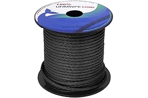 7/64 Inch, 100ft 1600 Lb UHMWPE Marine Rope