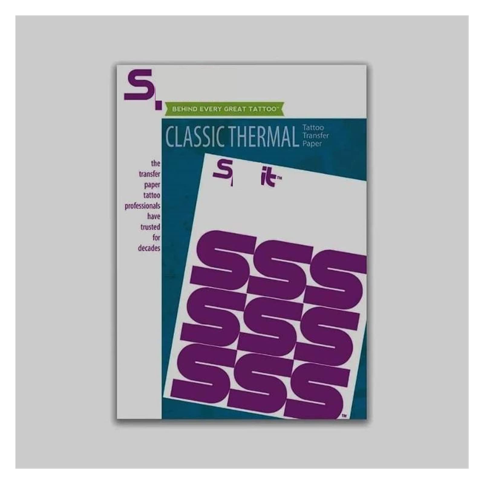 100 Feuilles de Papier de Transfert Thermique pour Tatouage, Taille A4, Pochoir Thermique, Papier pour copieur de Carbone, Accessoires de Tatouage (Color : 100 Sheets)