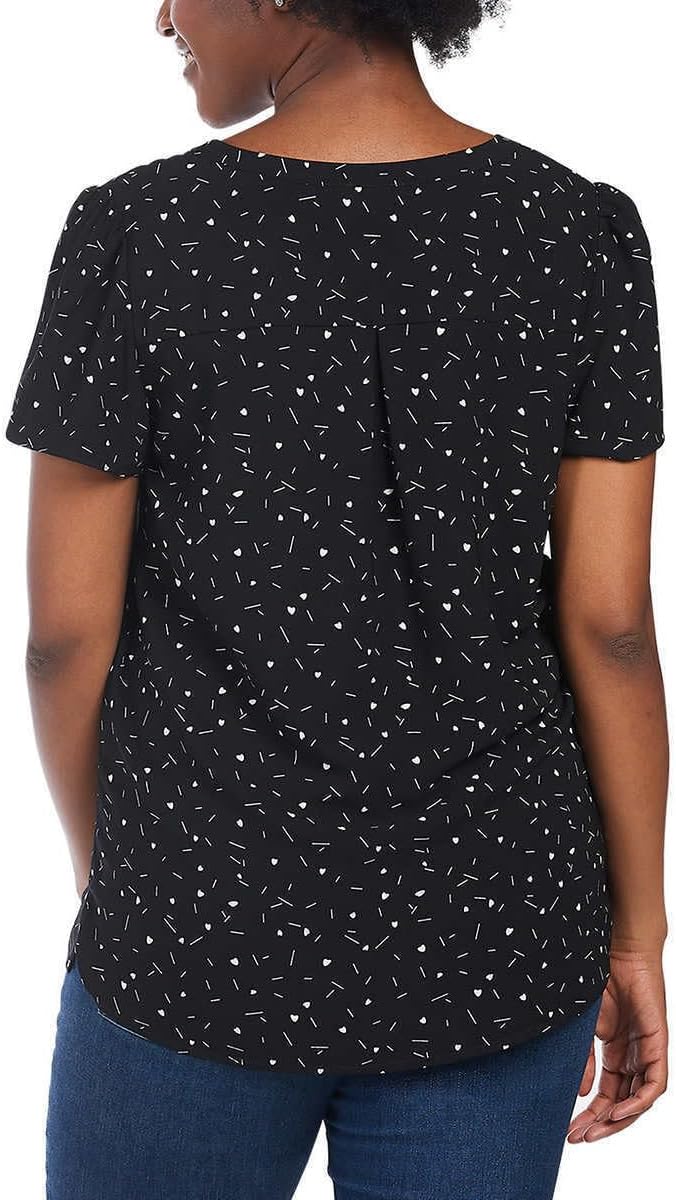 Hilary Radley Ladies' Printed Blouse (M, Black) - Image 3