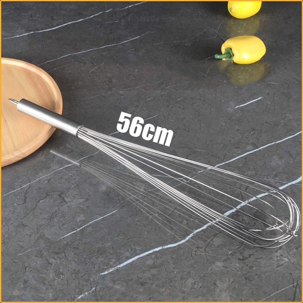 ZHANGXIAO Varillas De Batir, Engrosado Acero Inoxidable Robusto Durable Remover Masa Huevo Crema Cocina Horneando (tamaño : 61cm)