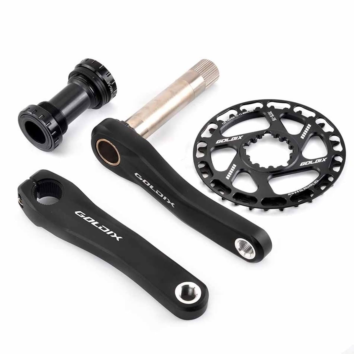 Amazon.com: LAIJIANG GOLDIX Cranksets 160mm Hollow Integrated