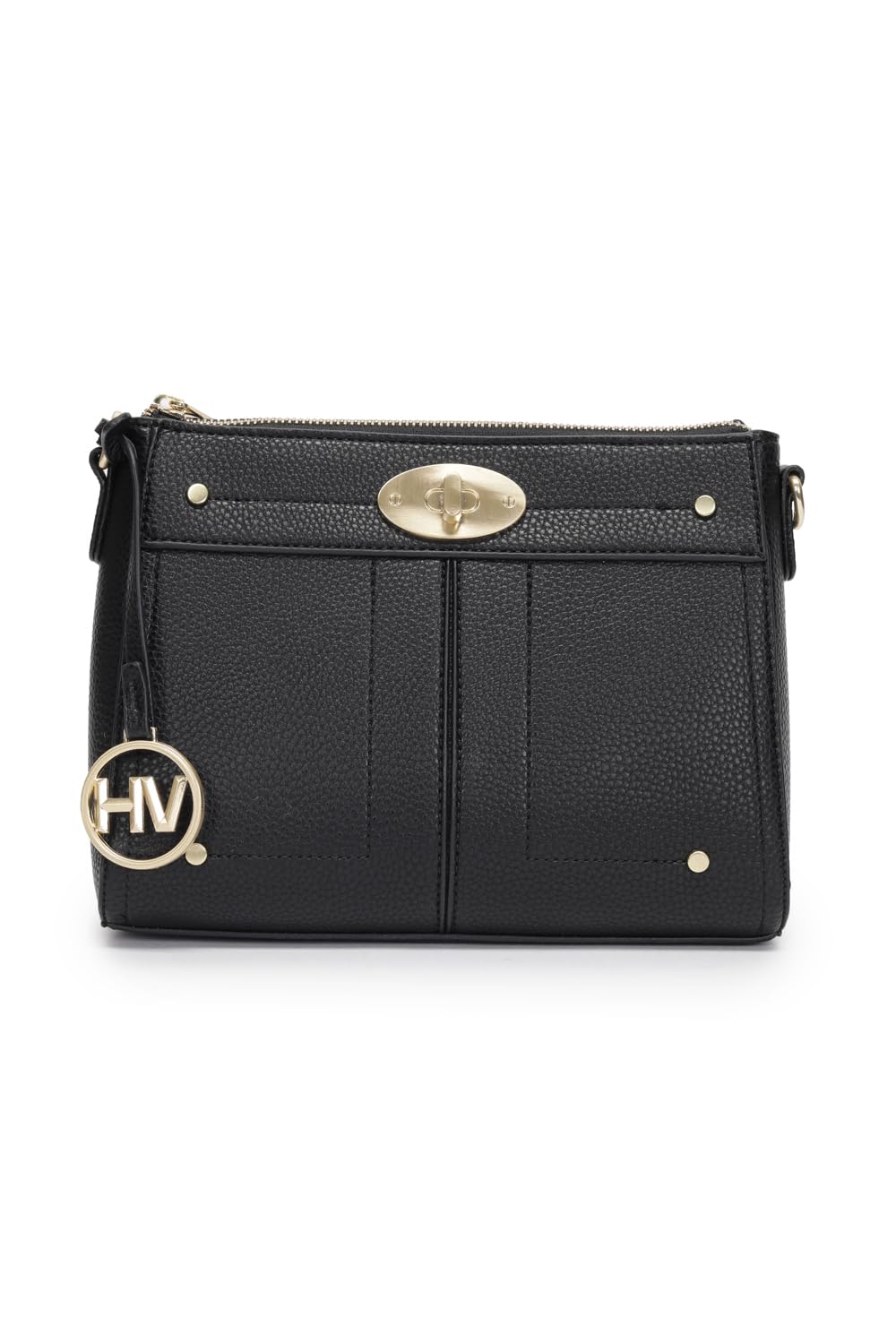van heusen Women Black Textured Casual Sling Bag-picture-33