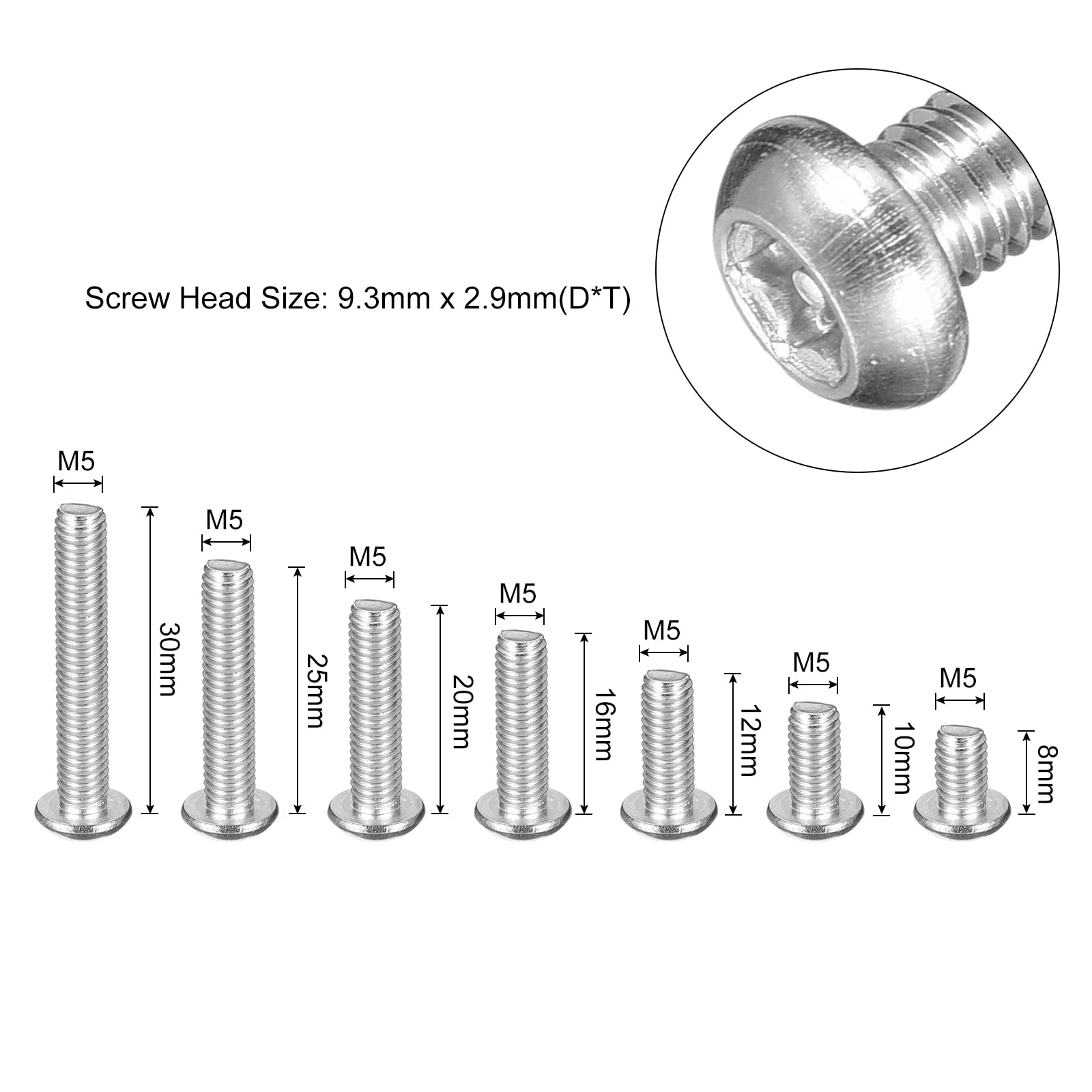 Viti Testa Tonda Scanalate 1/4-20 X 1 Pollice &ndash; Acciaio Inox 18-8 (confezione Da 10) &ndash; AMERICANINTEGRATEDSUPPLY.COM