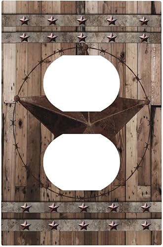 Miniatura 77 de Cubierta de Interruptor de Luz de Palanca de 1 Gang con Estampado de Bosque de Pinos Rústico Campestre, Cabaña Lodge Granero Bosque Forestal de