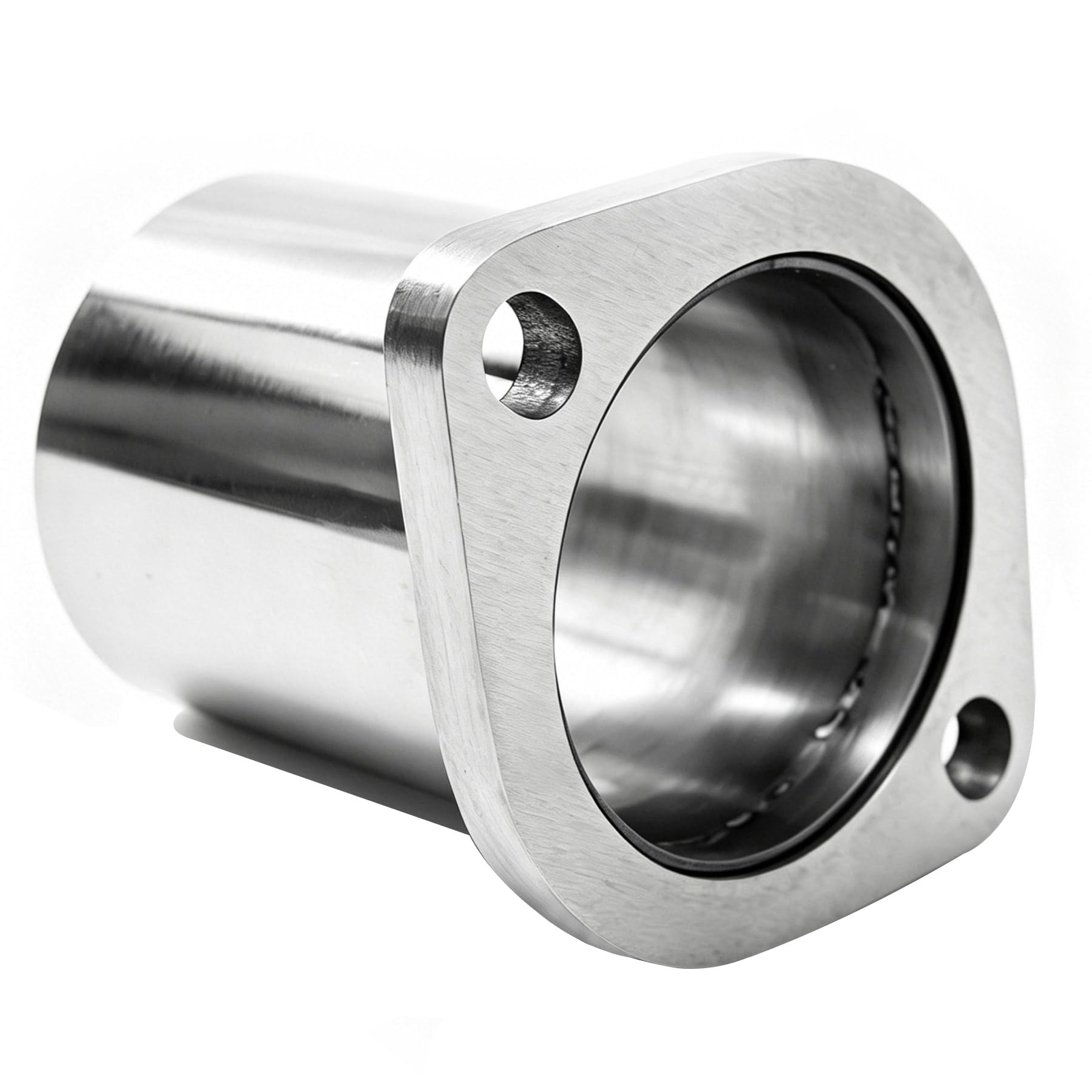 Photo 1 of 2.25" Exhaust Flange Adaprer, Universal T304 Stainless Steel Header Collector Flange,OD 2 1/4 Inch, 2-Bolt Exhaust Flange Pipe, Two Hole,for Car Truck Exhaust System Replacement