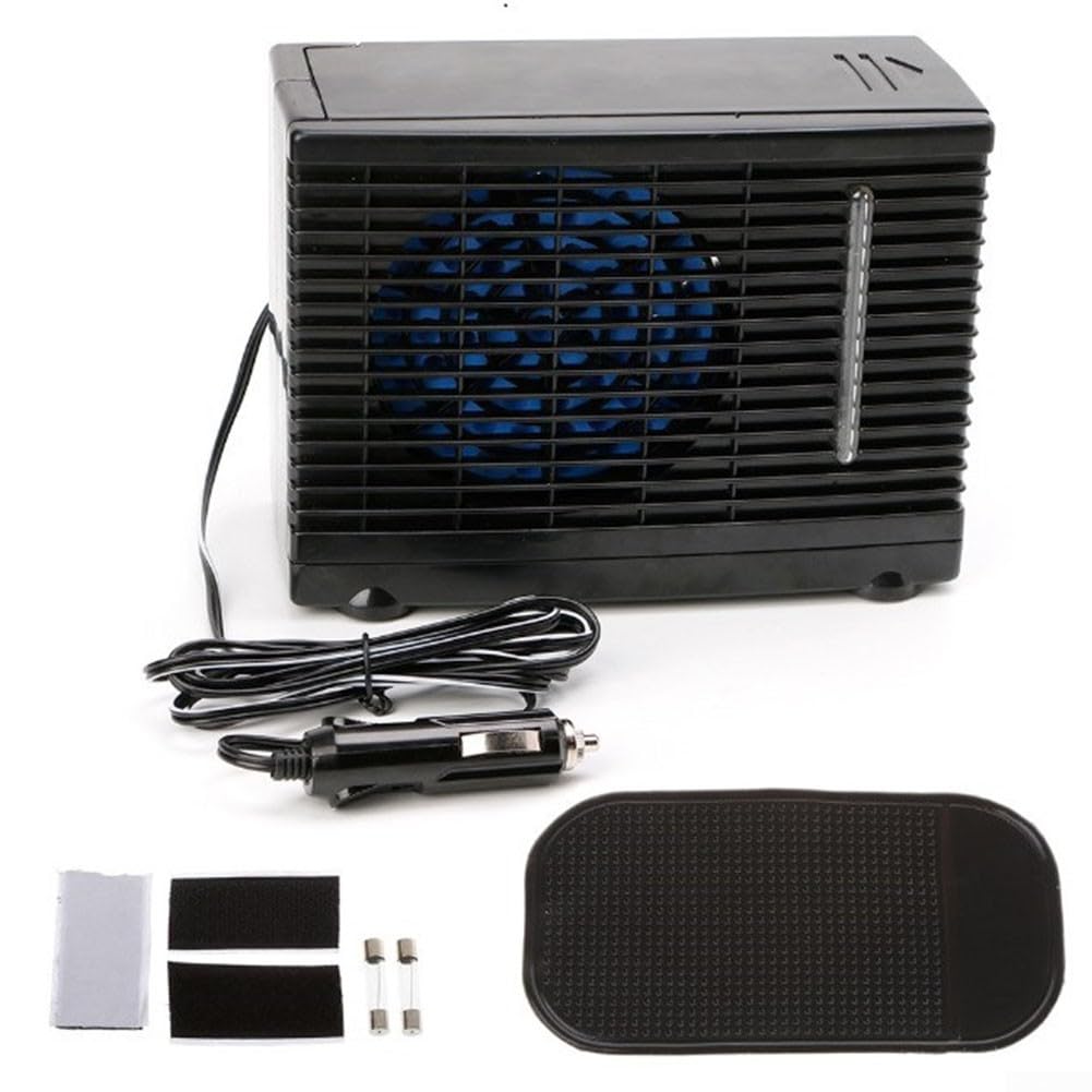 12V Mini climatiseur refroidisseur, climatiseur portable maison et voiture refroidisseur, évaporateur refroidisseur d'eau ventilateur de voiture, ventilateur de refroidissement eau glace climatisation