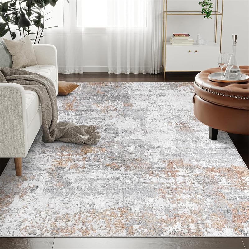 Tapis de chambre contemporain gris 160 x 280 cm doux Encre