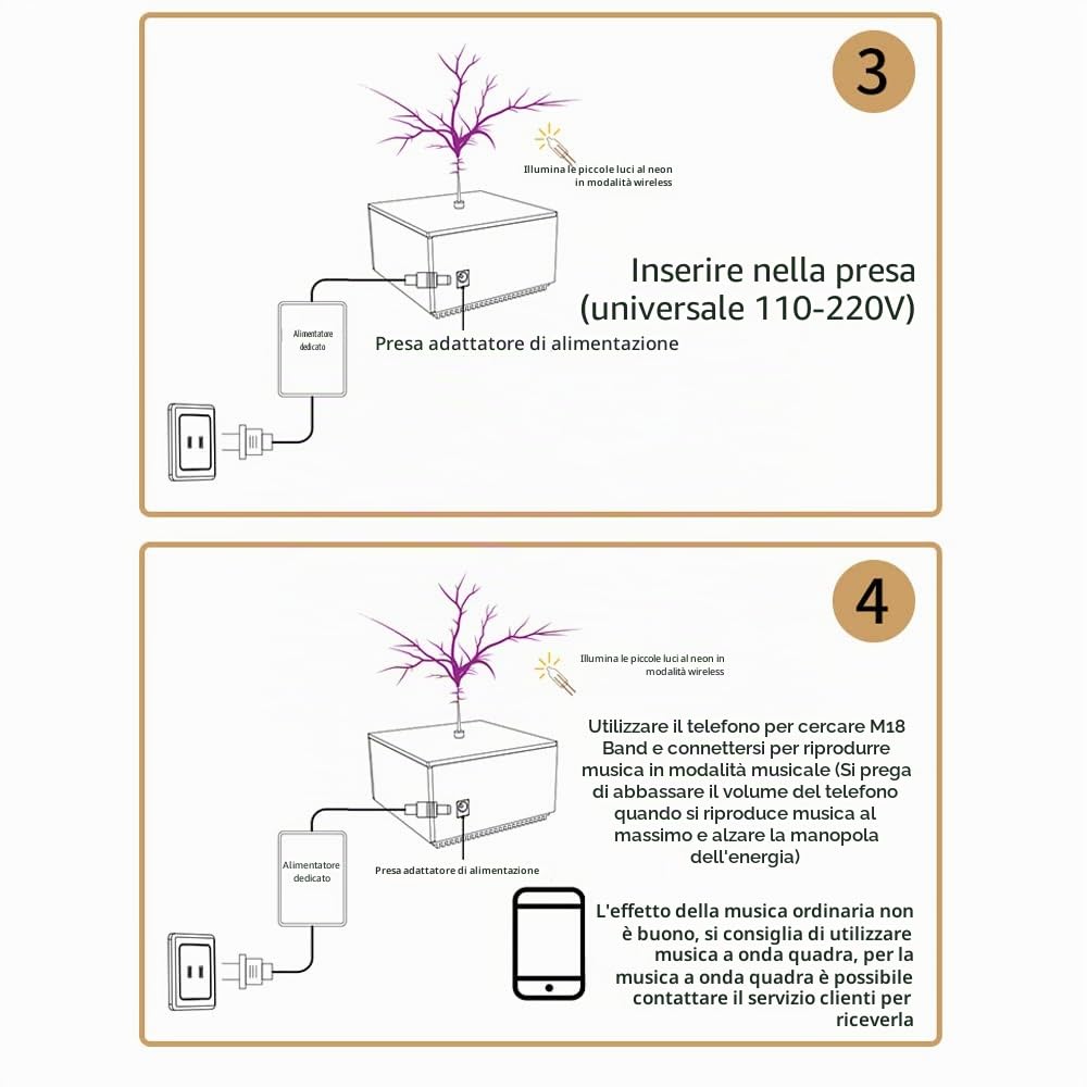 Bobina Tesla BT telefono elettronico modulo generatore arco Fulmine Trasmissione Suono senza Fili esperienza didattica