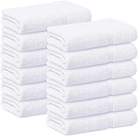 Vista 25 de GOLD TEXTILES Toallas de mano blancas de alta calidad (paquete de 24, 16 x 27 pulgadas), toallas de salón de lujo, uso multiusos para baño, manos