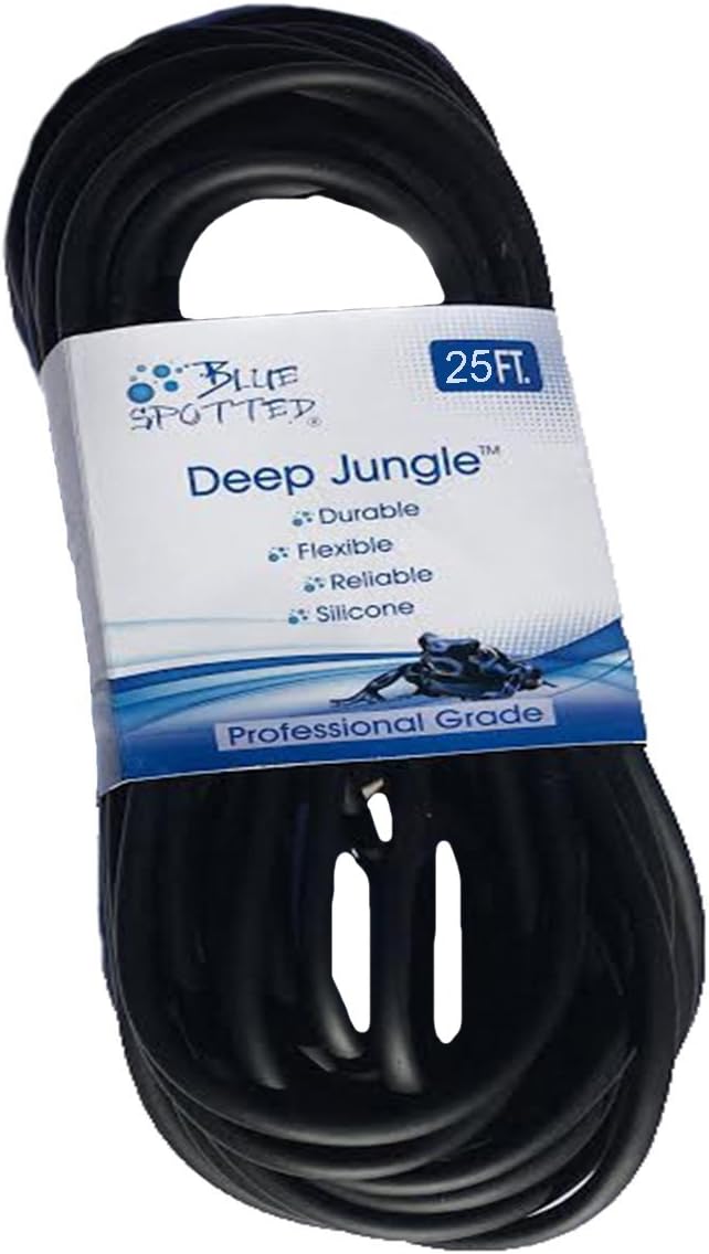 25 Feet Deep Jungle Black Flexible Airline Tubing for Aquariums, Terrariums, and Hydroponics (25 Feet) : Pet Supplies