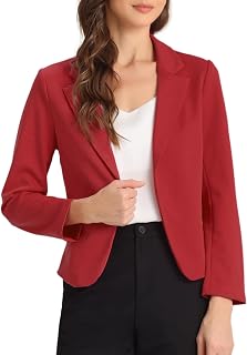 Chaqueta Abierta de la Chaqueta del Traje de la Cosecha del Trabajo de la Oficina del Frente de Las Mujeres