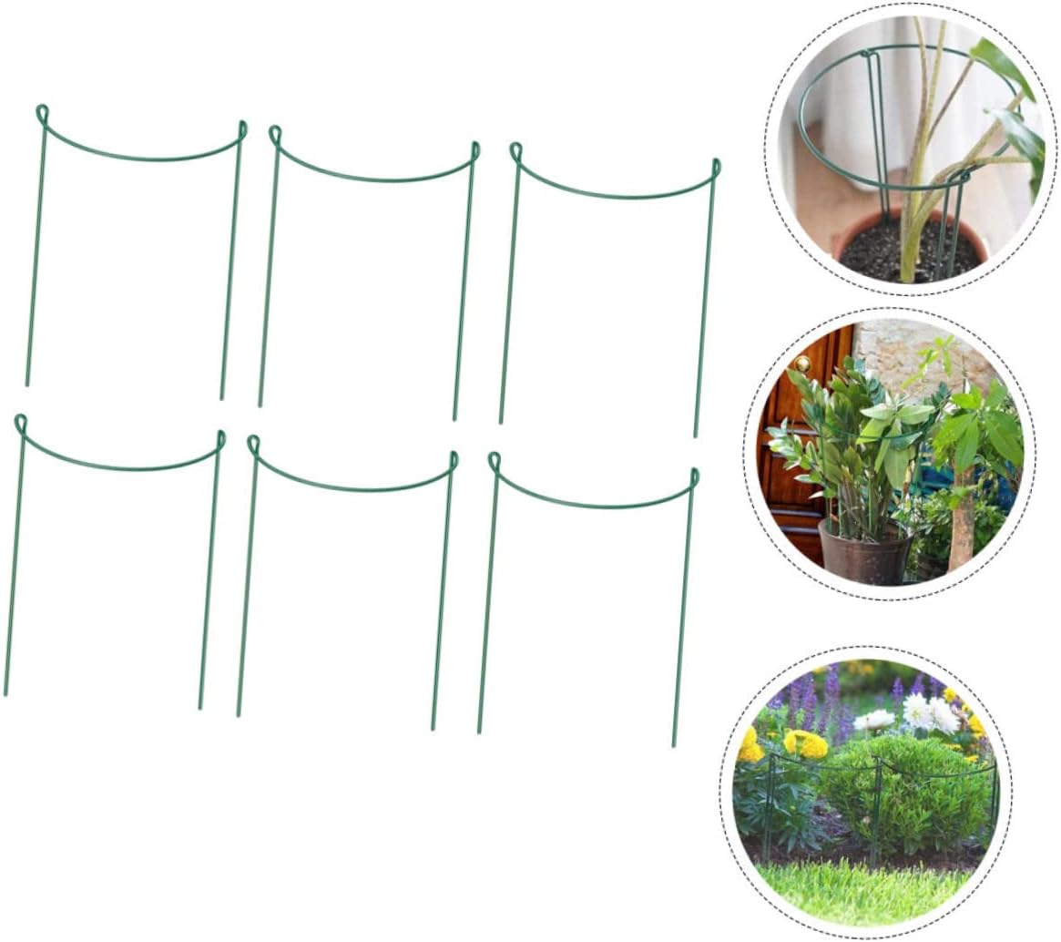 VICASKY 6pcs Iron Art Plant Support Stakes Medium Elegant Flower Supports for Climbing Vines and Plants Durable Garden Decoration for and
