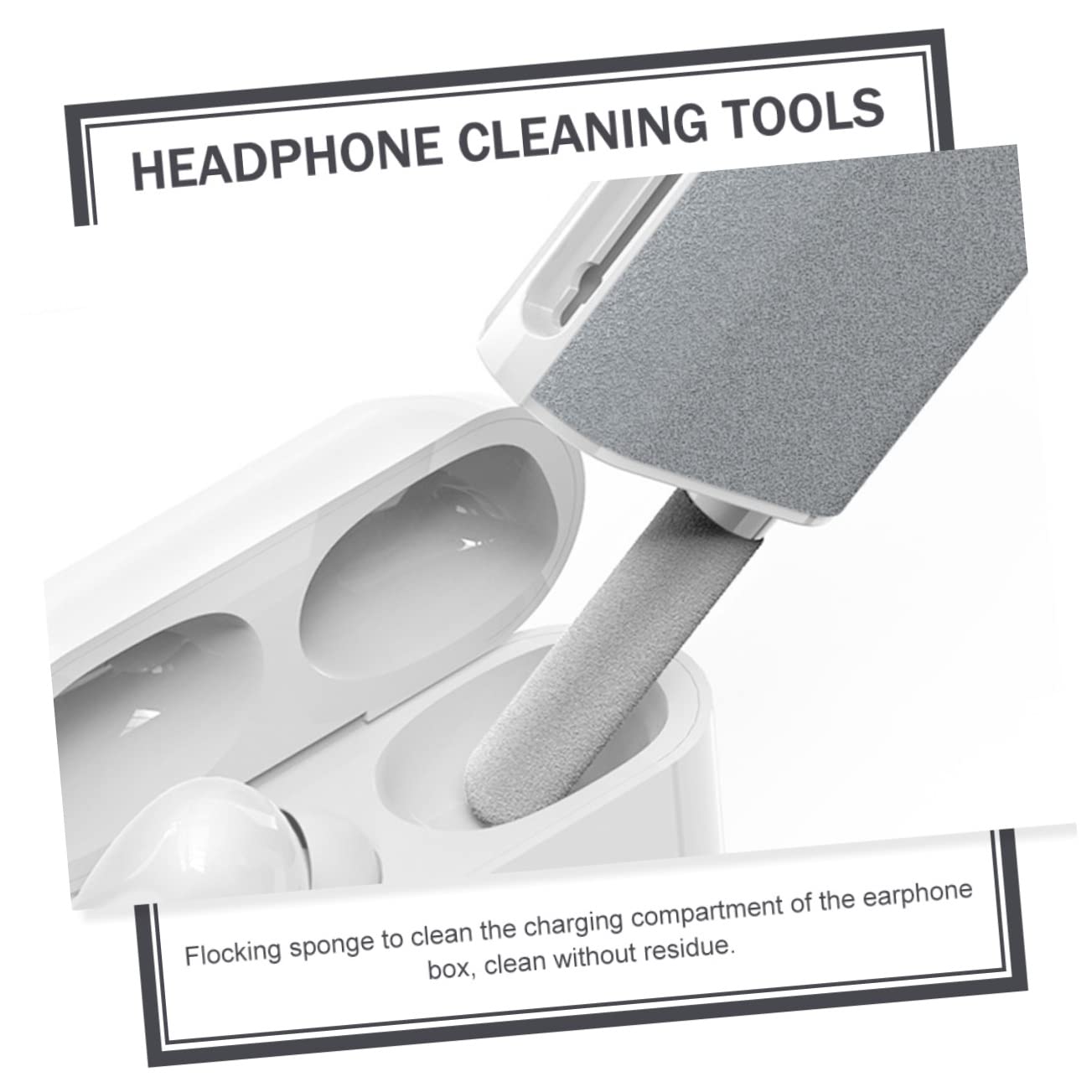 STOBOK Kit De Limpieza De 5 Herramientas Versátiles. Compre Un Limpiador De Oídos Y Un Limpiador De Auriculares para Limpiar Auriculares. Kit De Suministros De Oficina.