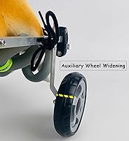 Vista 8 de Silla de ruedas para perro, 4 ruedas, soporte completo, ayuda ajustable para la movilidad de perros pequeños, carrito de asistencia para gatitos