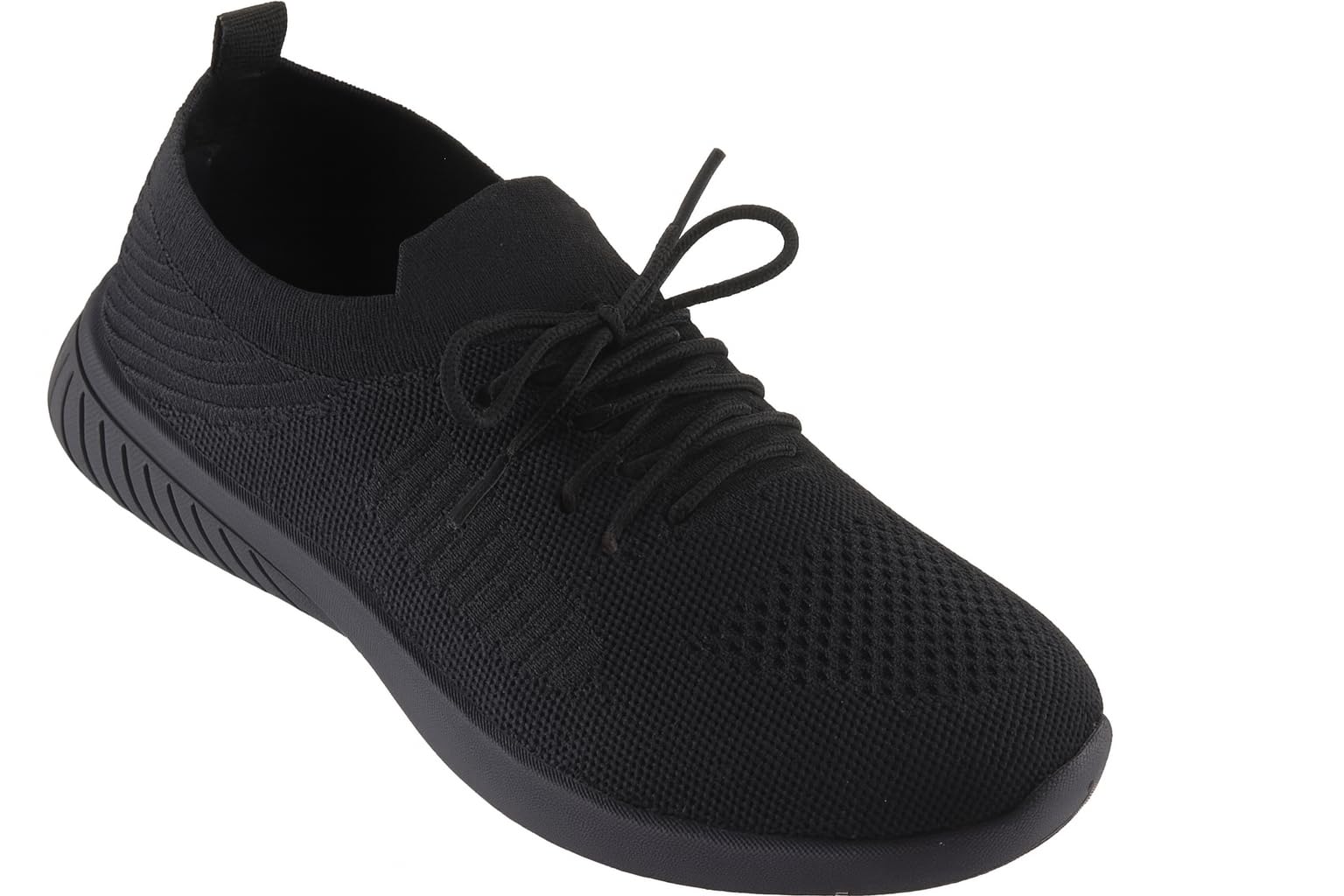 Comfortable Women's Mesh Shoes with Durable PU Sole – Comfortable, Breathable, Lightweight & Stylish All Black Shoe| for Walking, Running, Jogging, for Long Wearing Hours-picture-21