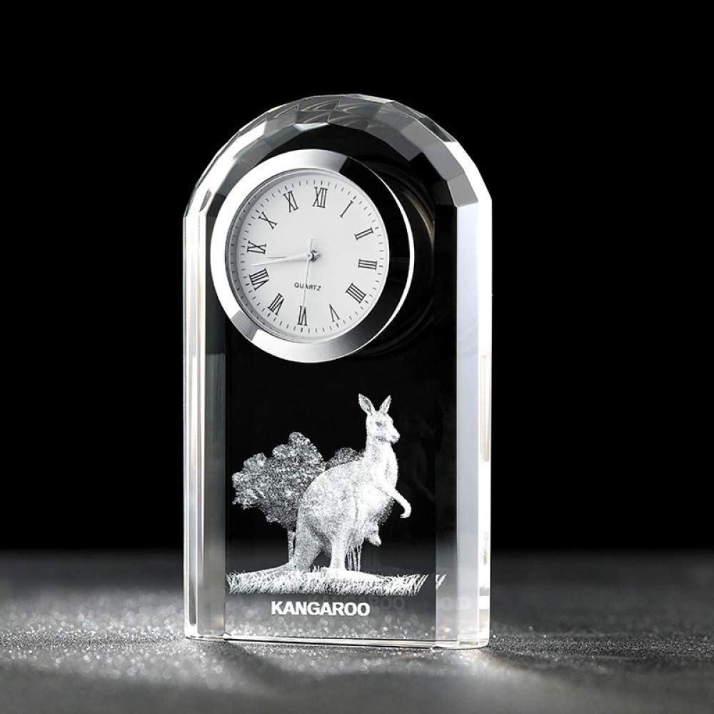 Montre européenne en cristal 3D décoration table et bureau moderne