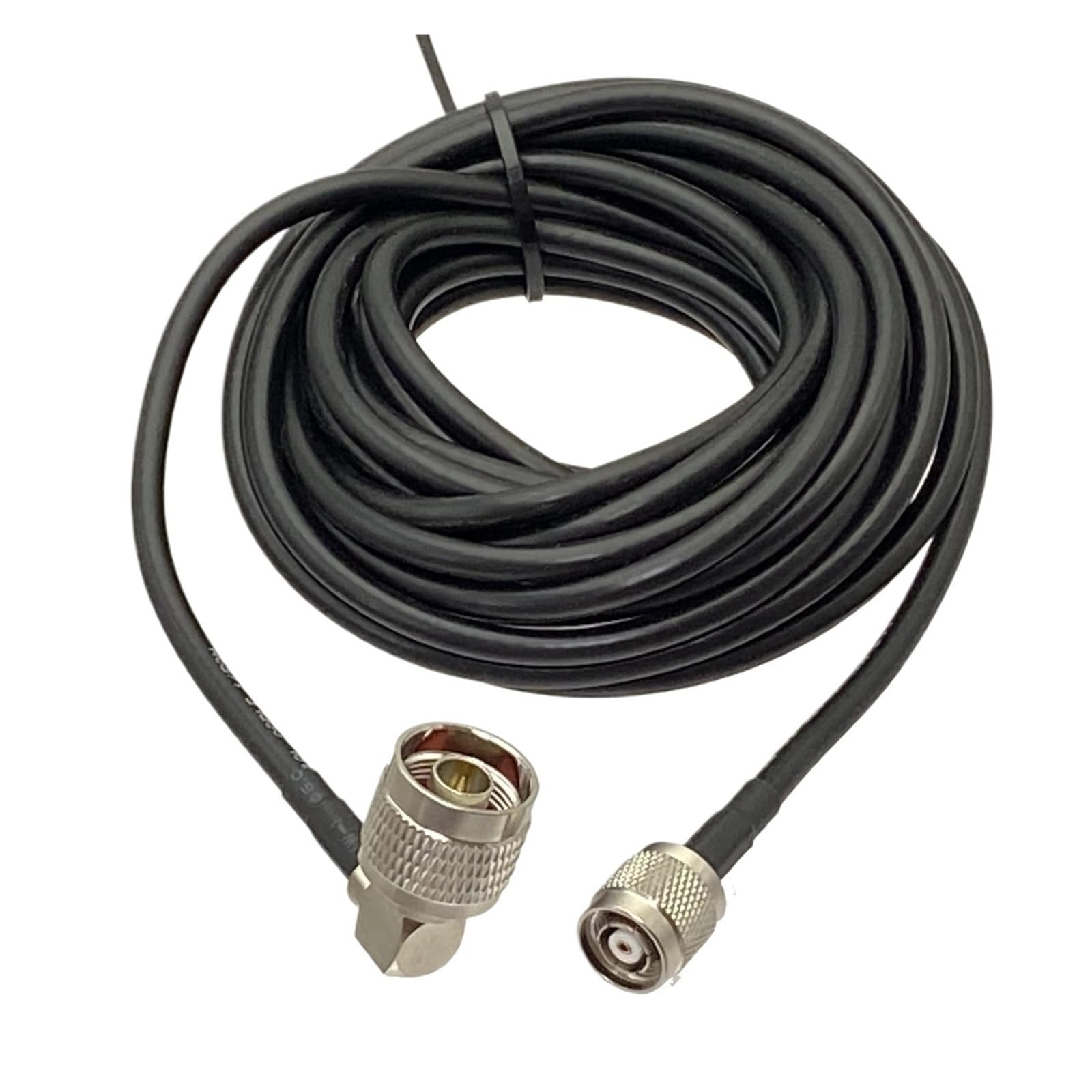 1 Pz RG58 RP-TNC Jack Maschio a N plug Connettore ad angolo retto RF Coassiale Jumper Cavo a spirale 4 pollici ~ 50 M(40M)