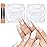Allstarry White Pearl Chrome Nail Powder, 2pcs Iridescent Aurora Powder Metallic Mirror Effect Glitter Pearlescent Ice Transparent Mermaid Pigment Dust for Gel Polish Nail Art Decoration