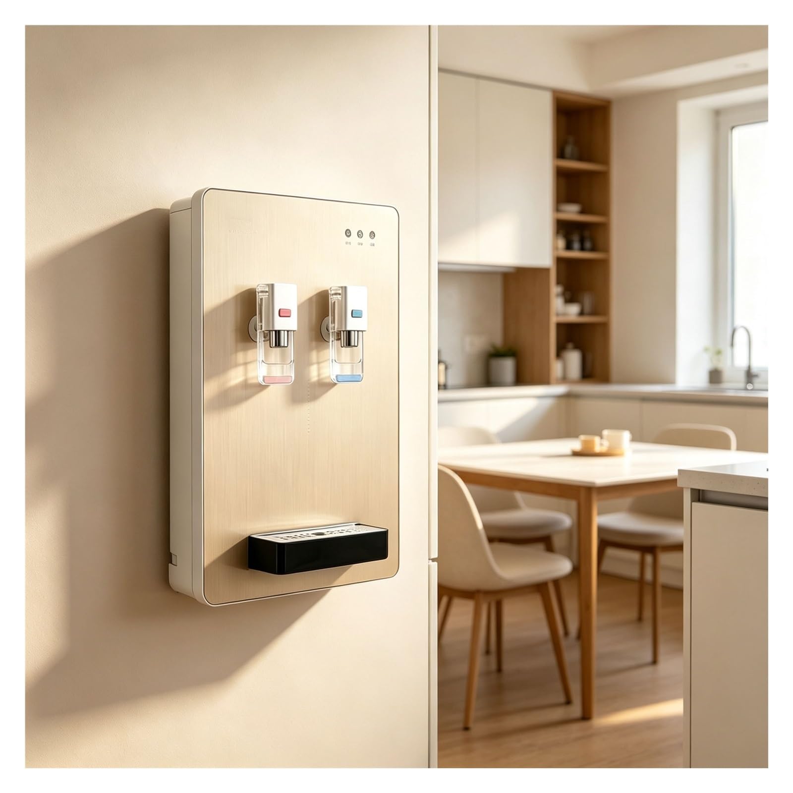 Domowy dystrybutor wody, elektryczny dystrybutor wody, dystrybutor wody zasilany z sieci, 2 ustawienia temperatury, automatyczne dystrybutory wody do użytku w domu, biurze i szkole
