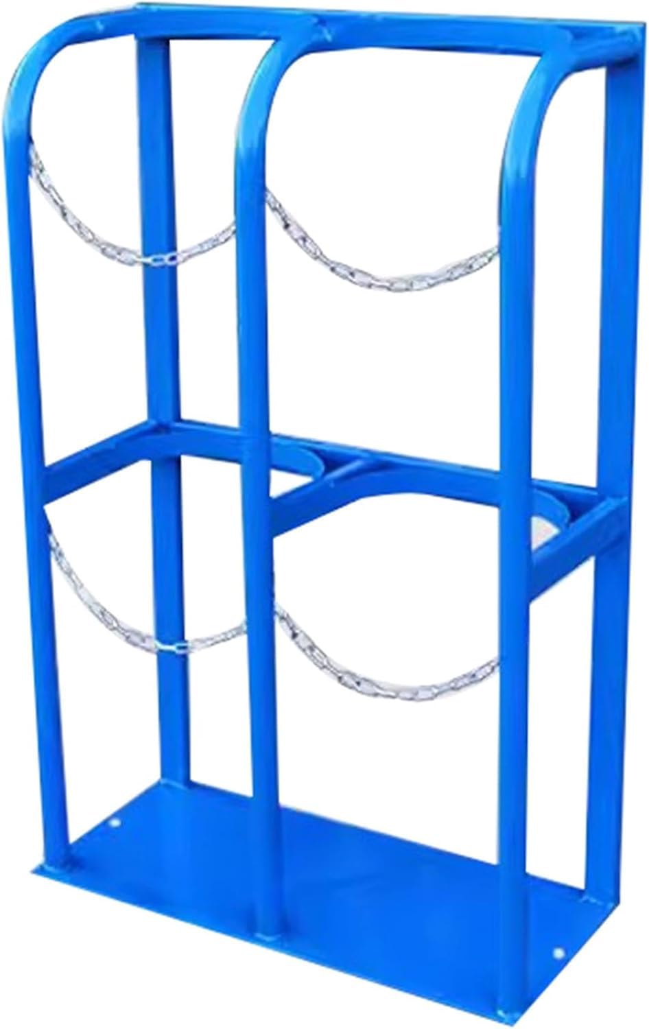 GTHTUHFD Oxygen Cylinder Cart, Oxygen Tank Cart, Cylinder Fixed Shelf Holds, Floor Mount Portable Oxygen Tank Carrier/Oxygen Cylinder Storage Rack,Blue-60x30x100cm/23.6x11.8x3