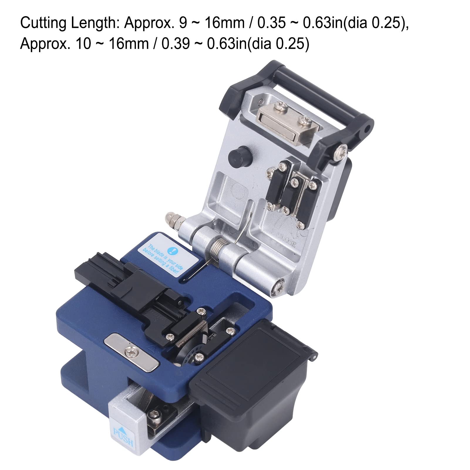 Focket Taglierina Fibra Ottica Ad Alta Precisione, Kit FTTH con Custodia di | Coltello per tagliare cavi in ​​fibra ottica, strumento per giunzione a freddo hot melt, per fibra da 125um, acciaio