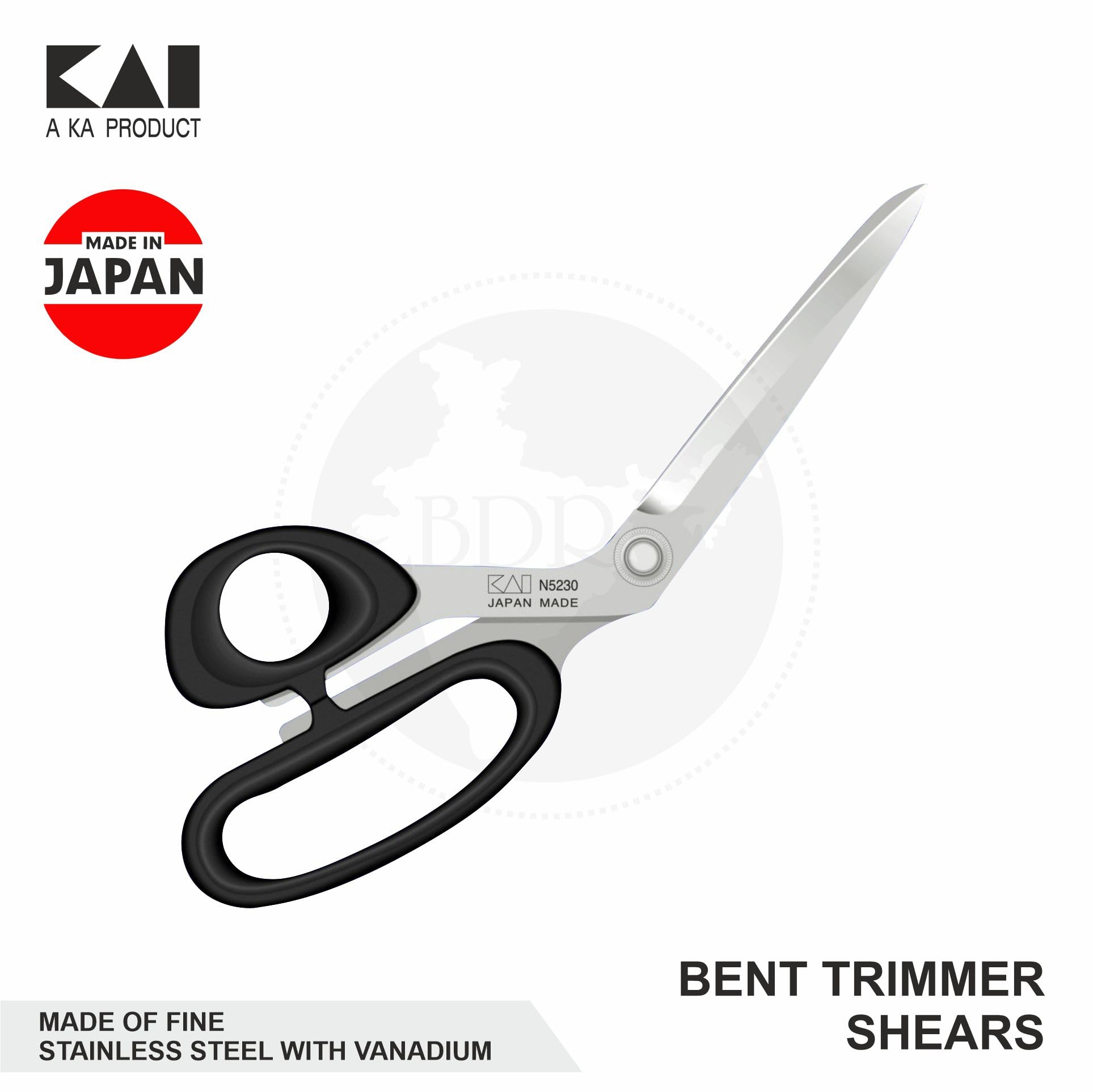 Kai Scissor – N 5230 9-inch Made in Japan, Made of Fine Stainless