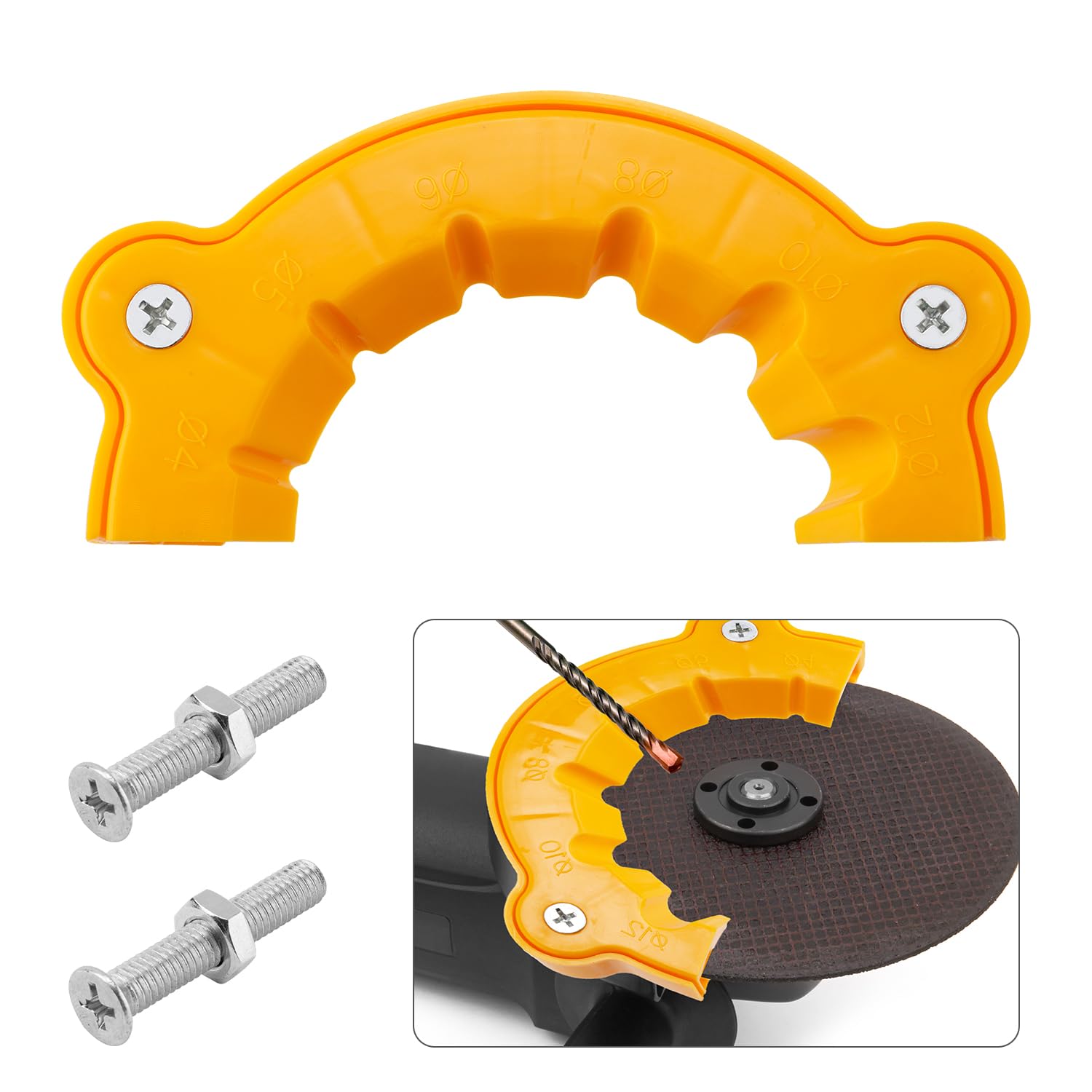 Drill Bit Sharpener, 2025 New Angle Grinder Drill Bit Sharpener for All Multiple Bits Specifications Polishing Tool Bits for Pneumatic and Electric Angle Grinder