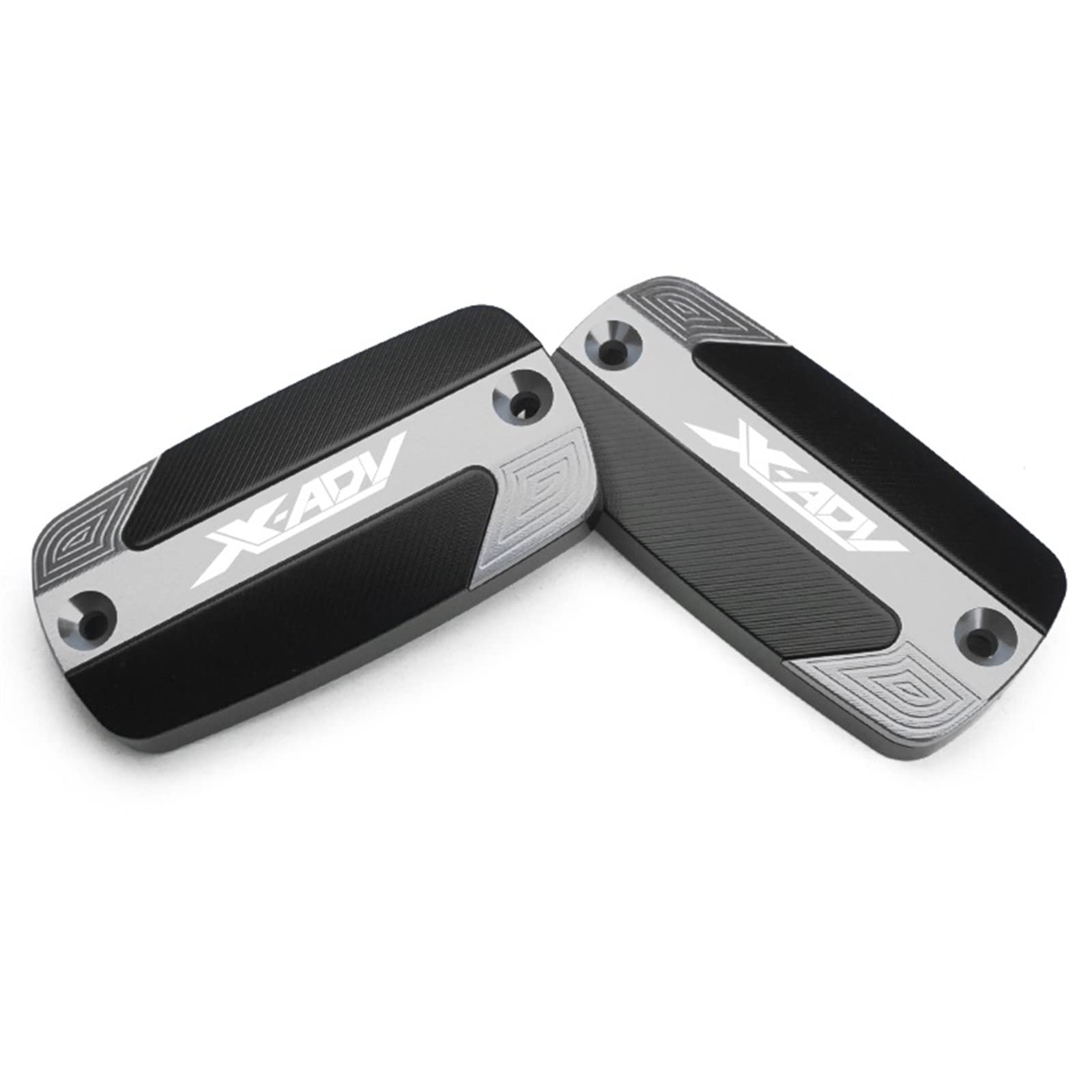 1 Pair Motorcycle CNC Front Brake Reservoir Master Cylinder Fluid Oil Cap Cover For H X-ADV XADV X ADV 2017 2018 2019 (Color : titanium)