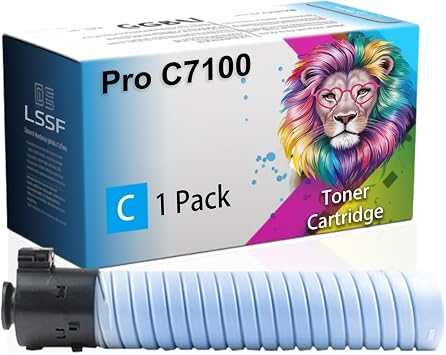 Compatible for Ricoh Pro C7100 C7100s C7100sx C7100x Pro C7110 C7110s C7110sx Printers, Pro C7100 828384 828385 828386 828387 Toner Cartridge Cyan