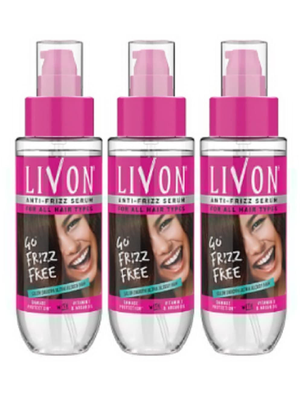 Buy Livon Set of 3 Vitamin E Hair Serum 300 ml Online at Low Prices in
