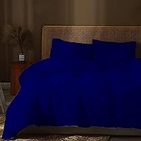 Vista 10 de Juego de funda de edredón de 3 piezas con 2 fundas de almohada, 100% algodón, funda de edredón extra larga para cama de tamaño individual