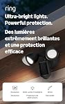 Ring Floodlight Cam, Wired (nouveau modèle), Sécurité de la maison ou des affaires, Rétinal à grande angle 2K Vidéo, 6x Zoom amélioré, Projecteurs ultra-brillants, Noir